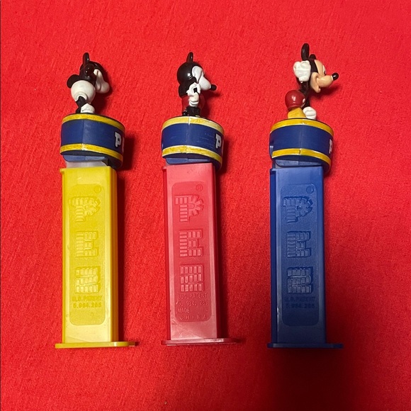 Mickey Mouse Dispenser Set - Yellow, Red, and Blue - Picture 3 of 6